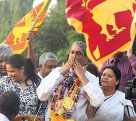 Sri Lanka’s former army chief Sarath Fonseka calls for Arab Spring-style uprising